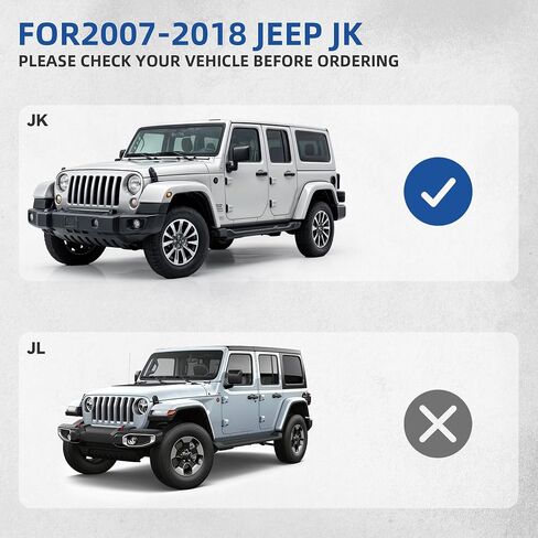 مجموعة المصد الخلفي OEDRO متوافقة مع 07-18 Jeep Wrangler JK وغير محدود مع جهاز استقبال وصلة 2 بوصة وحلقة على شكل حرف D ومصابيح LED مربعة 2x، تصميم Star Guardian، زاحف الصخور السوداء المحسن على الطرق الوعرة in Saudi Arabia