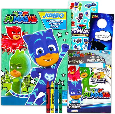 PJ Masks Coloring and Activity Book Set - Bundle of PJ Masks Activity Set with Coloring Book, Activity Pages, Stickers, More | Art and Drawing Set in Saudi Arabia
