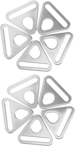 VICASKY 10pcs Stainless Steel Tent Poles Buckles Wind Rope Adjuster for Camping Tarp Poles in Saudi Arabia