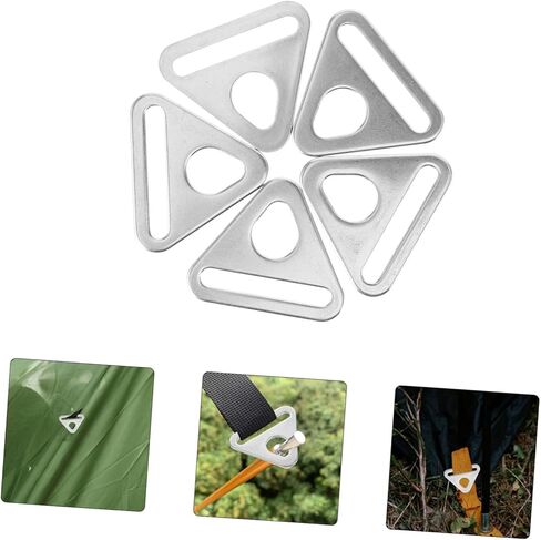 VICASKY 10pcs Stainless Steel Tent Poles Buckles Wind Rope Adjuster for Camping Tarp Poles in Saudi Arabia
