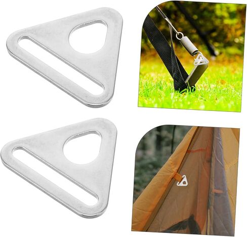 VICASKY 10pcs Stainless Steel Tent Poles Buckles Wind Rope Adjuster for Camping Tarp Poles in Saudi Arabia
