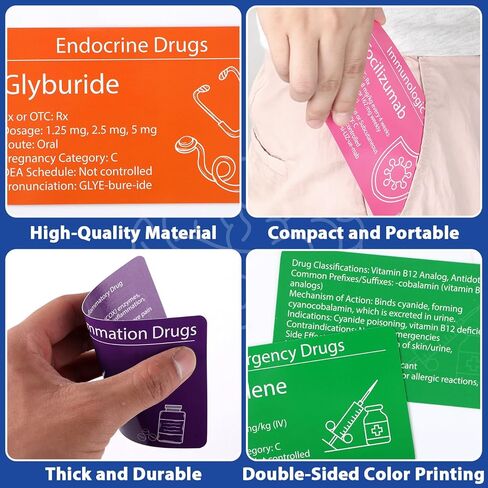 GISGFIM TOP 300 Drugs Flashcards Pharmacology بطاقات فلاش فلاش أمر أساسي مع أسماء المخدرات أسئلة اختبار الجرعة الصيغ الرابعة لعلم الصيدلة التمريض طلاب الصيدلة التكنولوجيا in Kuwait
