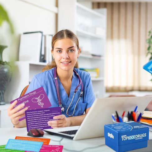 GISGFIM TOP 300 Drugs Flashcards Pharmacology بطاقات فلاش فلاش أمر أساسي مع أسماء المخدرات أسئلة اختبار الجرعة الصيغ الرابعة لعلم الصيدلة التمريض طلاب الصيدلة التكنولوجيا in Kuwait