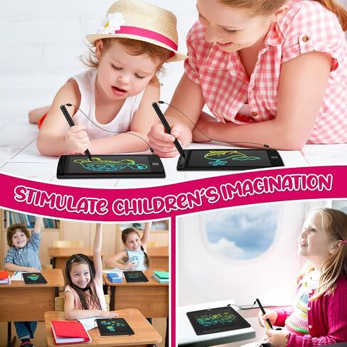 64 Pieces LCD Writing Tablets Doodle Pad for Kids Bulk, 8.5 Inch Colorful Reusable Screen Drawing Pad Erasable Painting Pads Back to School Learning Educational Toy Gift for Boy Girl 3-8 Years Old in Saudi Arabia
