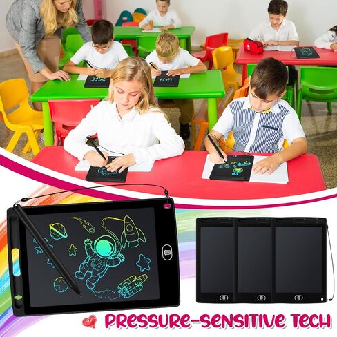 64 Pieces LCD Writing Tablets Doodle Pad for Kids Bulk, 8.5 Inch Colorful Reusable Screen Drawing Pad Erasable Painting Pads Back to School Learning Educational Toy Gift for Boy Girl 3-8 Years Old in Saudi Arabia