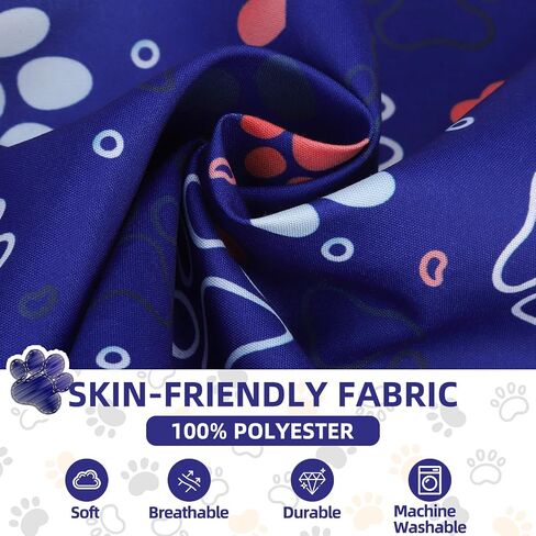 Pawchie 100 pcs dog bandanas bulk pet bibs paw print triangle triangle dickf pet bandanas plaid style for small to class dog cat cats ، summer summer summer decoration in Kuwait