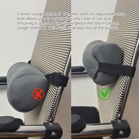2 PCS Lumbar Lump Support Pillow Cover - Low Lump Lumbar Support لتوسيد دعم كرسي المكتب ومقعد السيارة ، وتخفيف آلام الظهر وتحسين الموقف ، (حالة الوسادة فقط رمادية) in Kuwait