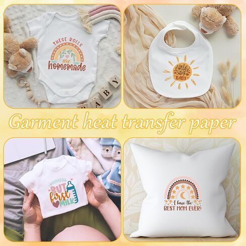 بوهو الطفل الحديد على التحويلات ، 30 pcs قوس قزح تزيين مجموعة دش الطفل ، ملصقات نقل الحرارة ملهمة ، الحديد على شارات ل tirts هوديي المرايل in Saudi Arabia