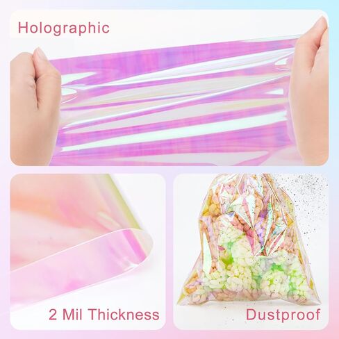 أوبكو 180pcs السيلوفان القزحيال معالجة الأكياس مع العلاقات ، 5 × 7 بوصة من البلاستيك الأكياس جيدة من أجل الحفلات ، والحلوى ، وتعبئة ملفات تعريف الارتباط ، ولف الهدايا in Kuwait