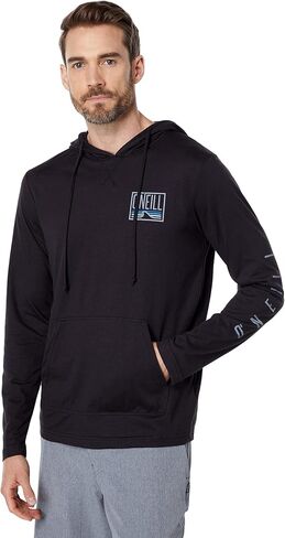 O'NEILL Mens Trvlr Upf Hooded L/s Long Sleeve Pullover, Heather Grey, Xl in Saudi Arabia