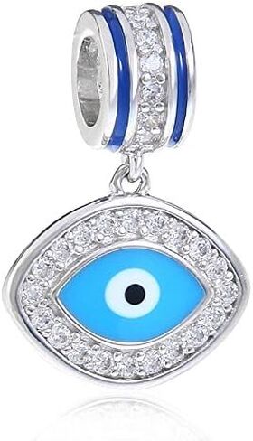 Eye of Horus Egyptian Symbol of Protection, Royal Power and Good Health 925 Sterling Silver Bead Fits Pandora European Bracelets (Openwork) in Kuwait