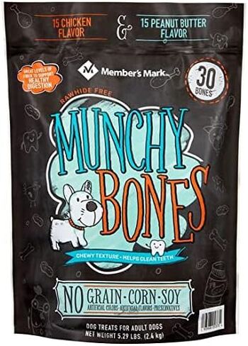 أعضاء أعضاء Mark Mark Munchy Bones يعامل الكلاب للكلاب البالغة 5.29 رطل. in Kuwait