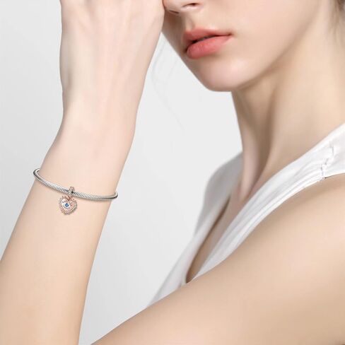 Eye of Horus Egyptian Symbol of Protection, Royal Power and Good Health 925 Sterling Silver Bead Fits Pandora European Bracelets (Openwork) in Kuwait