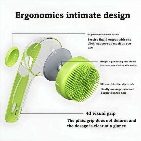 6pcs Dog Bath Brush مجموعة مع موزع الصابون - Cat Brush & Dog Kit | لوازم الاستحمام للحيوانات الأليفة للسيليكون للغسيل والاستحمام والسكان | يشمل فرشاة الأسنان الأصابع ، فرك لسلالة صغيرة in Saudi Arabia