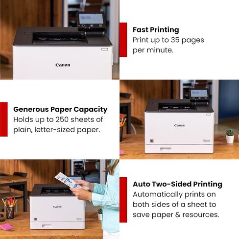 Canon Color ImageClass LBP674CDW II Laser Laser Printer for Duplex Printing ، White - Home Print in Kuwait
