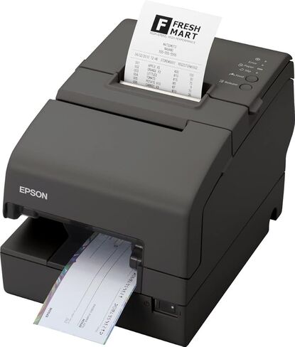 Epson TM-U675 Dot Matrix Receipt Slip and Validation Printer USB No Display Module or Hub Port Dark Gray No MICR No Auto-Cutte C31C283A8771 in Saudi Arabia