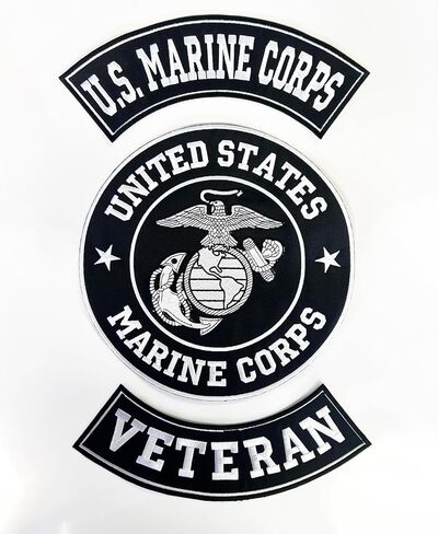 US Army Veteran Patches Set for Veterans Bikers Motorcycle Jacket or Vest Gold (US Army Retired) in Kuwait
