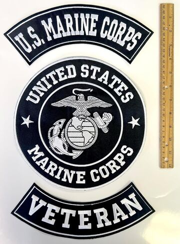 US Army Veteran Patches Set for Veterans Bikers Motorcycle Jacket or Vest Gold (US Army Retired) in Kuwait