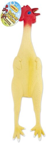 Ruffin 'it Rubber Chicken Pet Toy ، كبير in Kuwait