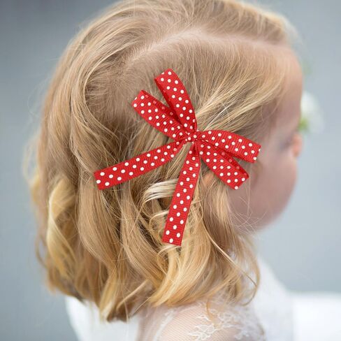 Polka Dot Red Ribbon 3/8 Inch 10 Yards Red with White Dots Ribbons for Crafts Grosgrain Ribbon for Gift Wrapping Flower Bouquet DIY Sewing Hair Bows Christmas Wedding Birthday Party Decorations in Kuwait