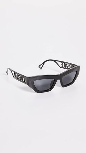 Versace Woman Sunglasses Black Frame, Dark Grey Lenses, 53MM in Saudi Arabia