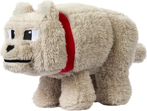 Minecraft Basic Plush Dennis The Wolf, 8-inch Collectible Soft Doll Inspired by The Movie Inspired by The Video Game in Saudi Arabia