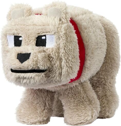 Minecraft Basic Plush Dennis The Wolf, 8-inch Collectible Soft Doll Inspired by The Movie Inspired by The Video Game in Saudi Arabia