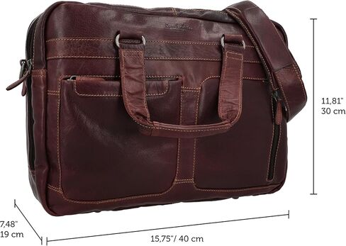 Gusti Laptop Bags Business Bags Bag Work Bag Brown Leather Men/Mens True Leather - Ripley in Kuwait