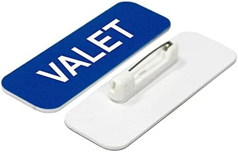 Valet 1 x 3" Name Tag, Brushed Silver (3 Pack) in Kuwait