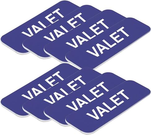 Valet 1 x 3" Name Tag, Brushed Silver (3 Pack) in Kuwait