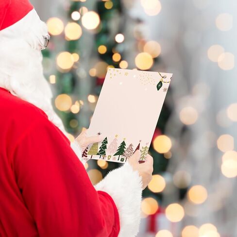 Whaline 60 Sheets Boho Christmas Tree Stationery Paper paper jouwte-sidive justiv xmas pord in Saudi Arabia