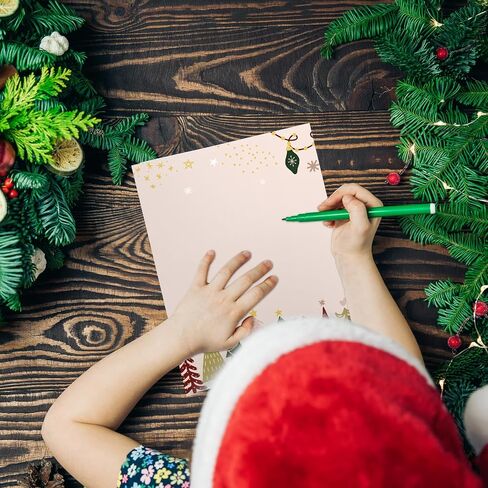 Whaline 60 Sheets Boho Christmas Tree Stationery Paper paper jouwte-sidive justiv xmas pord in Saudi Arabia