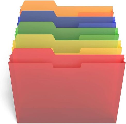 Staples Tru Red Plastic File Mobicets ، حجم الرسالة ، ألوان متنوعة ، 15/Carton (ST20674/TR20VS) in Saudi Arabia