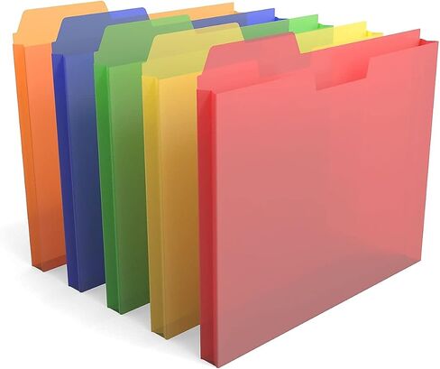 Staples Tru Red Plastic File Mobicets ، حجم الرسالة ، ألوان متنوعة ، 15/Carton (ST20674/TR20VS) in Saudi Arabia