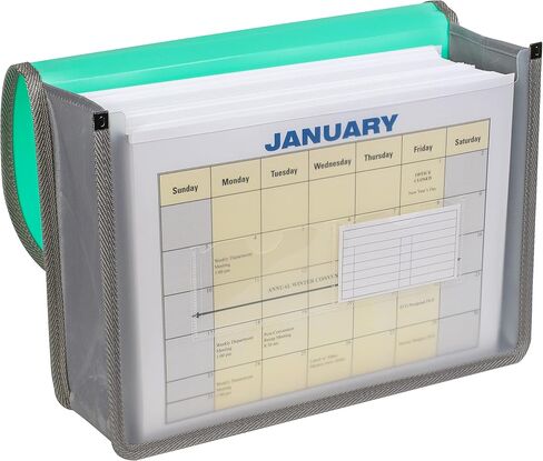 C-Line Extra Large Poly Document Case, Letter Size, 500-Sheet Capacity, 1 Case, Color May Vary (58350) in Saudi Arabia