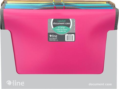 C-Line Extra Large Poly Document Case, Letter Size, 500-Sheet Capacity, 1 Case, Color May Vary (58350) in Saudi Arabia
