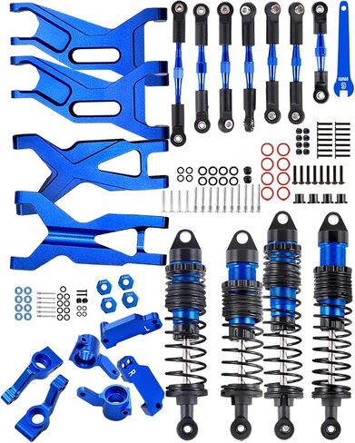 ترقيات جزء ل 1/10 Rustler 2WD （VXL） /Stampede 2WD （VXL） ، أذرع تعليق RC ، الصدمات ، كتل التوجيه كتل العجلات C-hubs محور محور كوب ، رابط الحدبة ، الأخضر ، الأخضر in Saudi Arabia