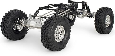 1/10 RC Portal Axles Set with BTA SOA Servo Mount CNC Aluminum One Piece Construction Offset Front Rear Completes Axle Set for Axial Capra 1.9 UTB LCG Cheater Rig 4WS DIY Upgrades (Black) in Saudi Arabia