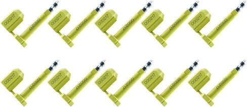 Amarine Made Bolt Seal (100) ختم الشحن مع طباعة ترقيم تدريجي لحاويات البضائع ومقطورات الشاحنات، وأختام حاويات البضائع باللون الأصفر (100) in Kuwait