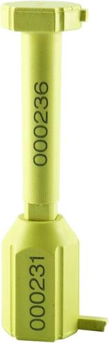 Amarine Made Bolt Seal (100) ختم الشحن مع طباعة ترقيم تدريجي لحاويات البضائع ومقطورات الشاحنات، وأختام حاويات البضائع باللون الأصفر (100) in Kuwait