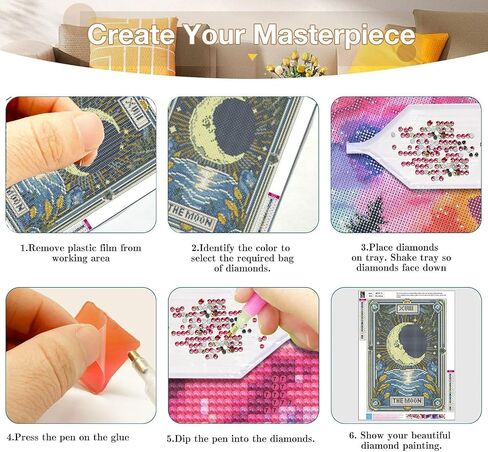 Axquilon 3 Pack Flowers Diamond Art Kits for Adults, Flowers Diamond Painting Kits for Adults Beginner, DIY 5D Full Drill Gem Art for Home Wall Decor 12x16 inch in Saudi Arabia
