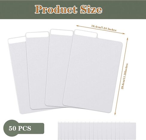 50 Pieces Comic Book Dividers with Tabs,Patient Divider Cards,Card Dividers Comic Book Boards for Storage Boxes 11.22 X 7.24 Inche in Kuwait