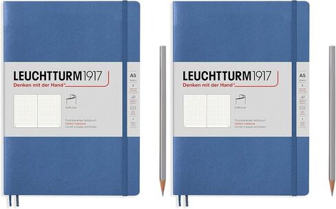 LEUCHTTURM1917 - Notebook Softcover Medium A5-123 Numbered Pages for Writing and Journaling (Mint Green, Dotted) in Saudi Arabia