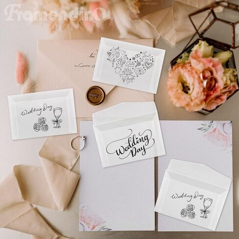 Framendino, 200 Pack Glassine Envelopes Mini Lotto Lottery Ticket Holders Seed Envelope Holder for Wedding Guest in Saudi Arabia