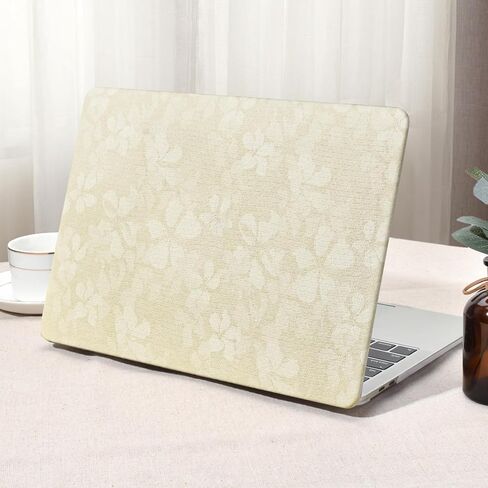 Seorsok متوافق مع Macbook Pro 13inch Case M2 2023،202221-2016 A2338 M1 A2159 A1989 A1708 A1706 ، غلاف القشرة المصنفة من البلاستيك المصنوعة من الزهور الخضراء المطبوعة ، in Saudi Arabia
