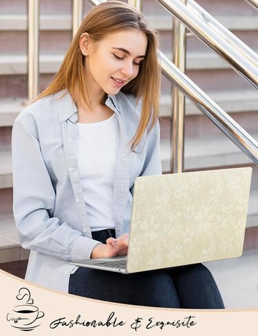 Seorsok متوافق مع Macbook Pro 13inch Case M2 2023،202221-2016 A2338 M1 A2159 A1989 A1708 A1706 ، غلاف القشرة المصنفة من البلاستيك المصنوعة من الزهور الخضراء المطبوعة ، in Saudi Arabia