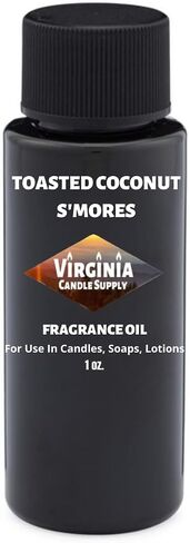زيت عطر جوز الهند المحمص S'mores (نسختنا من اسم العلامة التجارية) (زجاجة واحدة أوقية) لصنع الشموع ، صنع الصابون ، صنع تورتة ، بخاخات الغرفة ، المستحضرات ، معطرات السيارات ، الوحل ، قنابل الاستحمام ، دفء ....... in Saudi Arabia