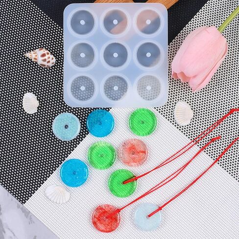 3pcs قلب الراتينج القالب لعلاج حرفة DIY ، القلب القلب من السيليكون لقلادة سلسلة المفاتيح ، قلادة راتنج الايبوكسي على شكل القلب لخرز قلادة المجوهر in Kuwait