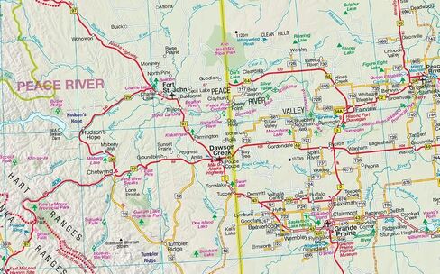 خارطة طريق ألبرتا/كولومبيا البريطانية in Saudi Arabia