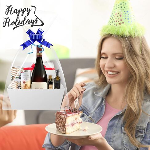 Baskets For Gifts Empty Organizing,【5PK】 White Small Gift Basket Empty To Fill For Holiday, Birthday, Easter,Wedding Baby Party Gifting And Any Occasion in Saudi Arabia